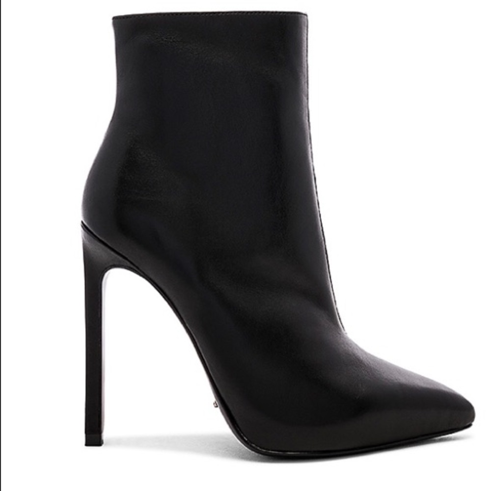 Black leather boots
